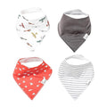 Copper Pearl 4 Pack Soft Cotton Baby Bibs by CopperPearl