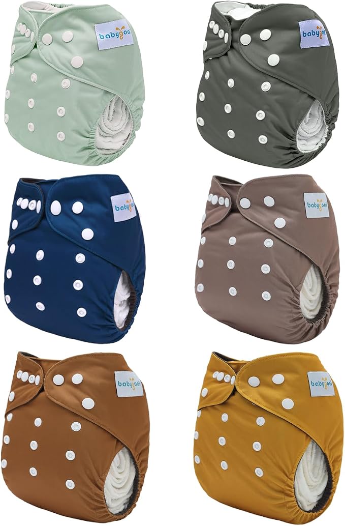 babygoal Reusable Charcoal Cloth Diapers - Image 2
