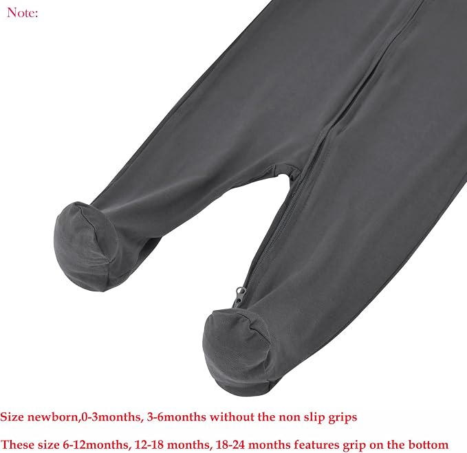 Aablexema Baby Zipper Pajamas Bamboo Rayon - Image 6