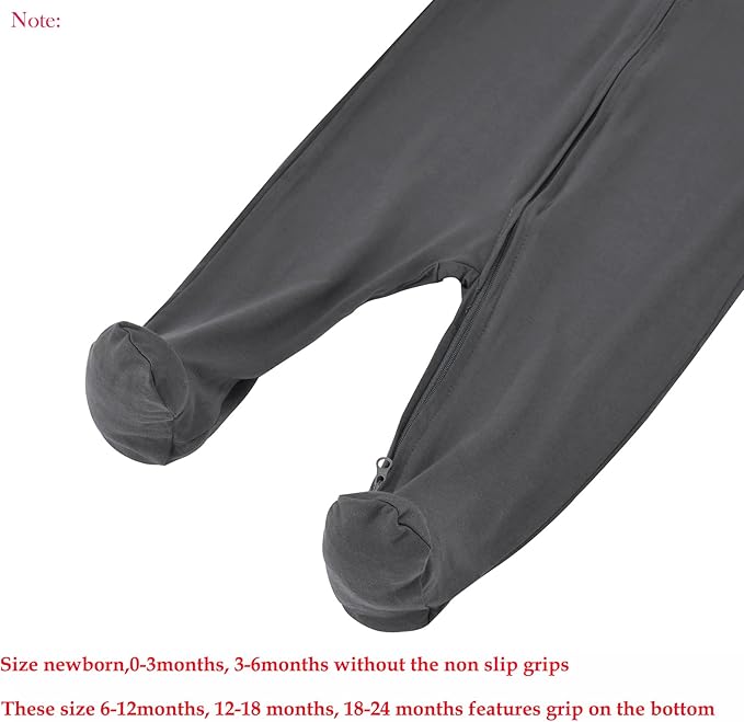 Aablexema Baby Zipper Pajamas Bamboo Rayon - Image 6