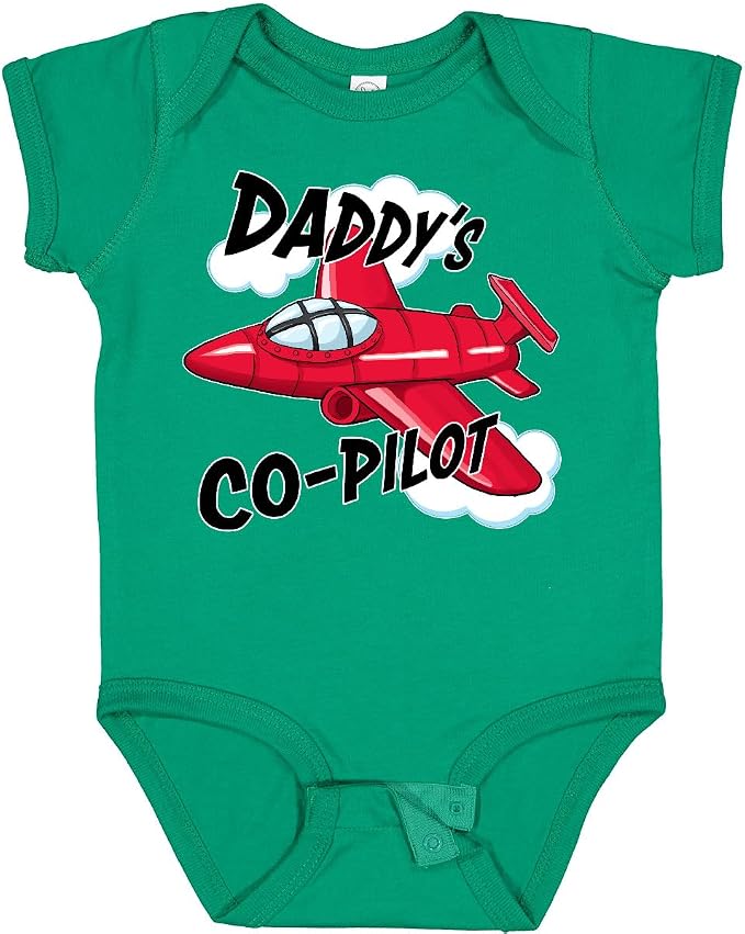 inktastic Daddys Co-Pilot for Fathers Day Baby Bodysuit by Inktastic