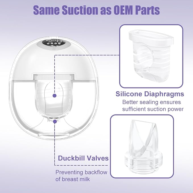 8pcs Duckbill Valves and 4pcs Silicone Diaphragms Compatible - Image 3
