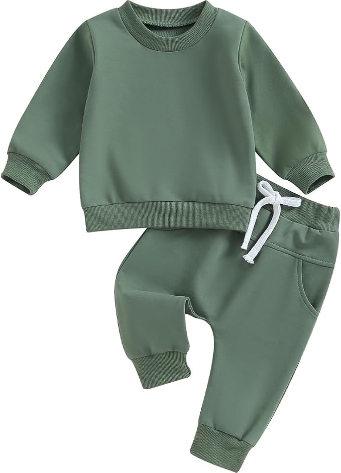 Tiaham Baby Boy Clothes Girl Outfits Fashion Sweatshirt Sweat Pant Kids Toddler by Tiacham