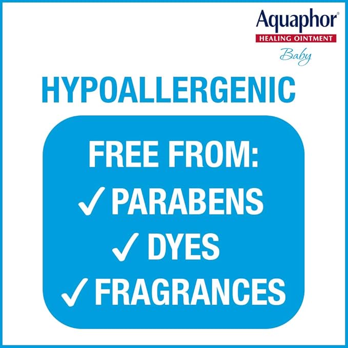 Aquaphor Baby Healing Ointment + 3-in-1 Diaper Rash Cream, Hypoallergenic and - Image 4