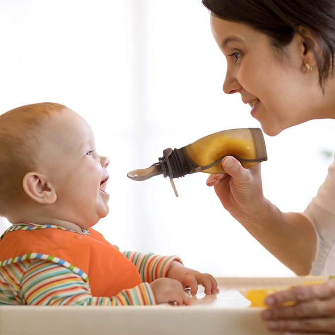 Haakaa Silicone Baby Food Spoon, Squeeze Feeding Spoon - Image 5
