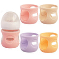 4 Pack Silicone Sleeves for Avent Natural Glass Baby Bottles, Anti Breakage by Kingwi