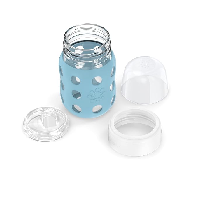 Lifefactory 8-Ounce Wide Neck Glass Baby Bottle - Image 4