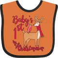 inktastic Baby's First Christmas Baby Bib by Inktastic