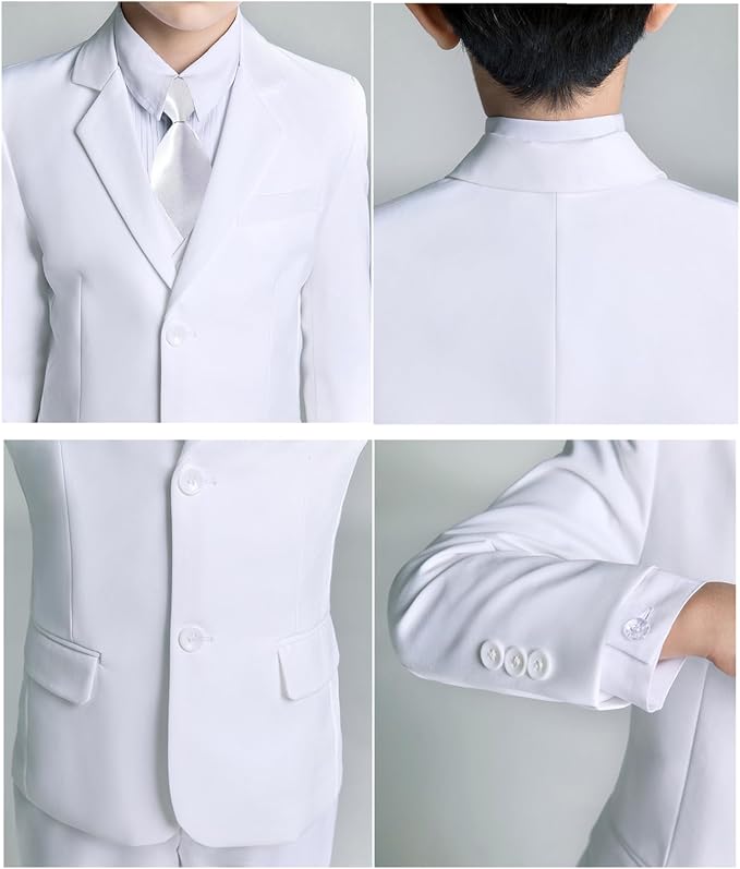 Boys Suit for Kids Tuxedo Suits for Wedding Formal Suit Set Toddler Boy Dress - Image 6