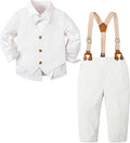 SANGTREE Boys Cotton Linen Suit Formal Set Baby Clothes Boy Gentleman Wedding by Weaimtoprovidecustomerbothgoodserviceandbestproductingoodvalue