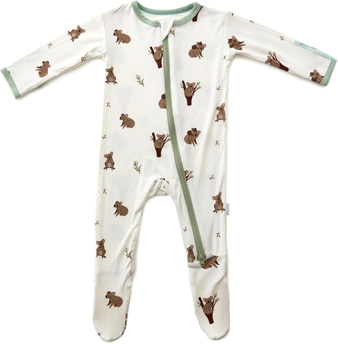 Bamboo Little Soft Baby Footie Pajamas, Baby Clothes, Newborn Sleepers by BambooLittle