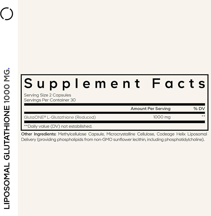Codeage Liposomal Glutathione 1000 mg Supplement, High-Potency Reduced - Image 2