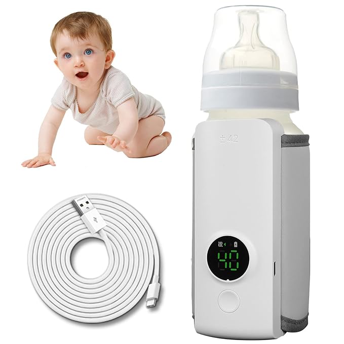 Portable Bottle Warmer for Travel, Instant Heating & Constant Warming, Portable by TeqHome