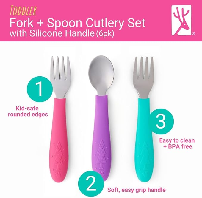 Elk and Friends Kids Silverware - Image 2