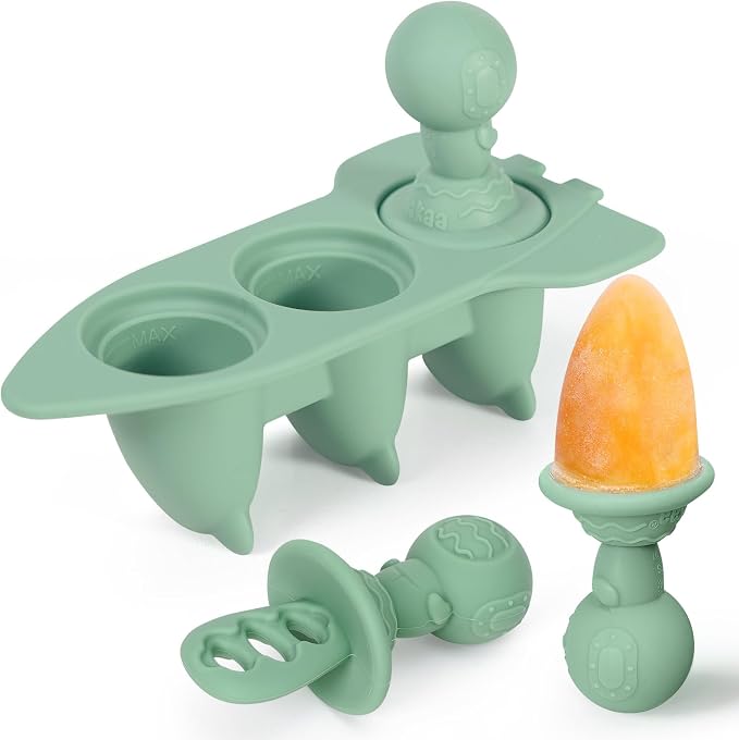 Haakaa Astronaut Ice Pop Mould Set – Mini Silicone Breastmilk Popsicle Molds by haakaa