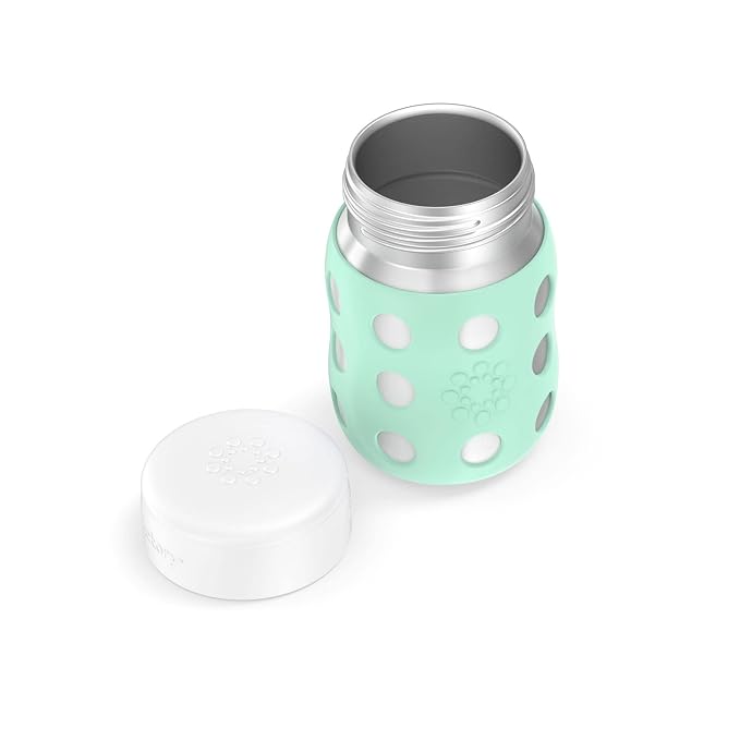 Lifefactory 8-Ounce Stainless-Steel Vacuum-Insulated Wide-Neck Baby Bottle - Image 3