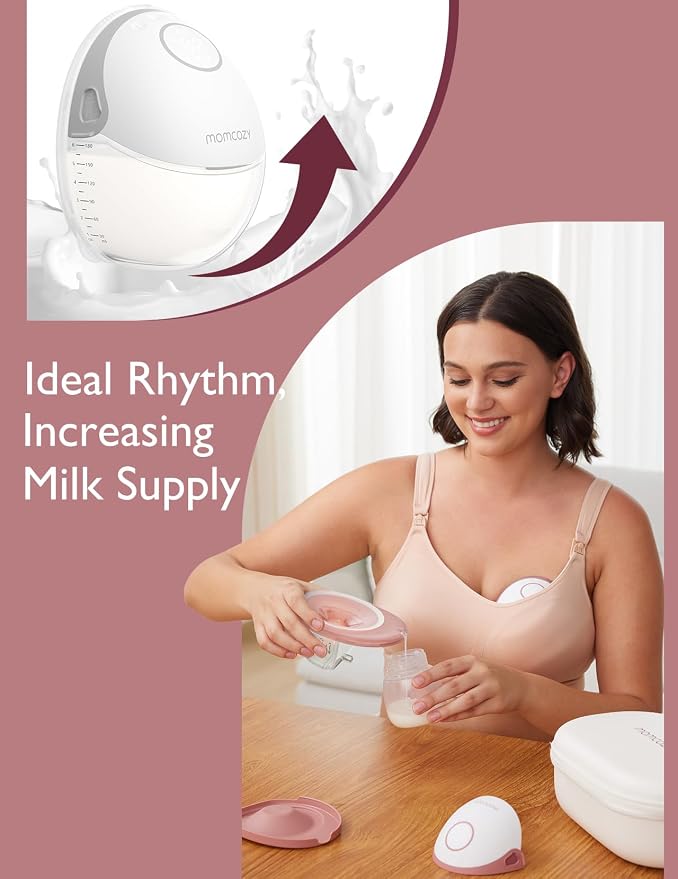 Momcozy Breast Pump Hands Free Mobile Style | M6, Wearable Breastfeeding Pump - Image 4