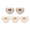 NUK 100% Silicone Comfy Orthodontic Pacifiers, 0-6 Months, Neutral Fashion by NUK