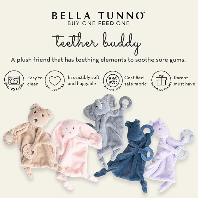 Baby Teether & Plush Lovey by Bella Tunno, Silicone Teether - Image 2