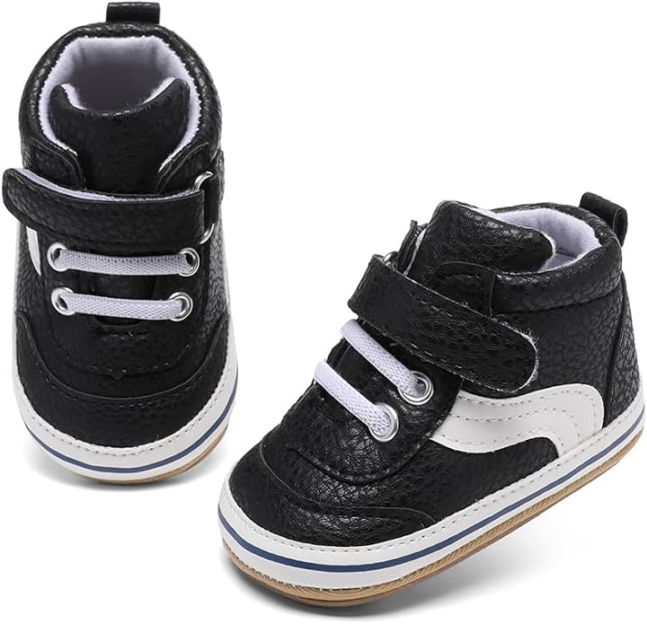 Clowora Baby Boys Girls Shoes Non-Slip Rubber Sole Sneakers Infant First - Image 5