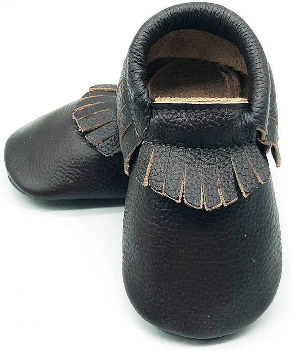 OWLOWLA Baby Moccasins Soft Sole Leather Baby Shoes Infant Toddler Pre-Walker by Owlowla