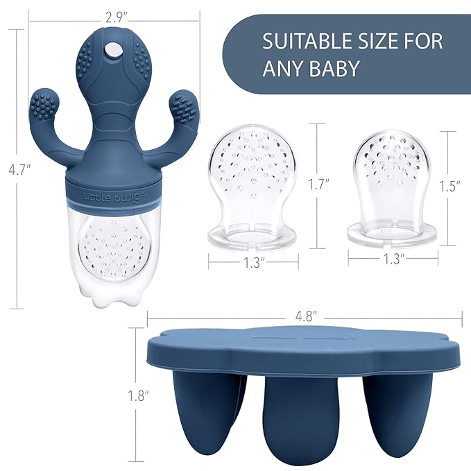 Little Twig Baby Fruit Feeder Pacifier Teether | Food Freezer Tray - Image 2