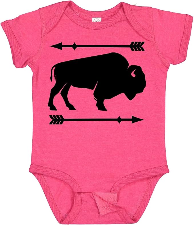 inktastic Buffalo Cute Animal Western Baby Bodysuit by Inktastic