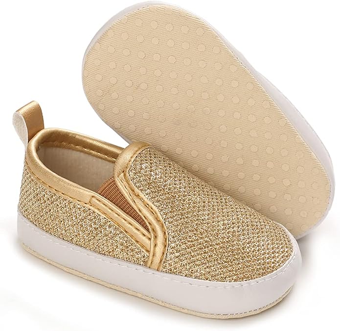 LONSOEN Baby Girls Boys Loafers Prewalker Dress Crib Shoes - Image 6