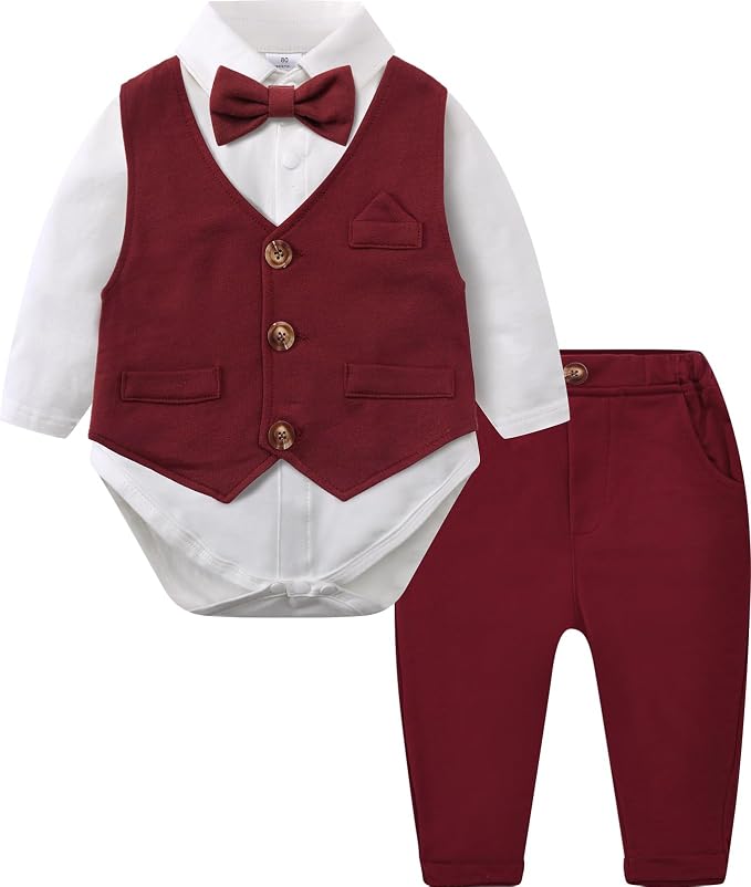 A&J DESIGN Baby Boy Suits Clothes Infant Toddler Formal Gentleman Outfits by AJDESIGN