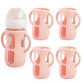 4 Pack Silicone Sleeves for Avent Natural Glass Baby Bottles, Anti Breakage by Kingwi