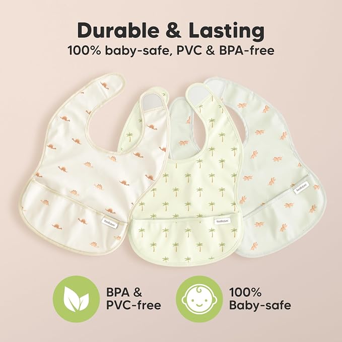 3-Pack Waterproof Baby Bibs for Eating - Image 9