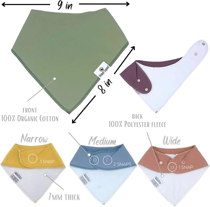 DiaperSquad's Baby Bibs for Drooling and Teething, Bibs for Boys, Baby Girl - Image 4