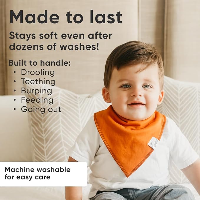 Copper Pearl 4 Pack Soft Cotton Baby Bibs - Image 3