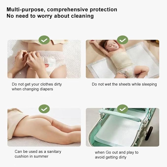 Disposable Changing Pad Liners Super Soft, Disposable Changing Pads, Ultra - Image 7