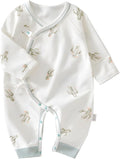 100% Organic Cotton Soft 0-6 Months Unisex Footless Newborn Baby Sleepers by Cherie+Kids