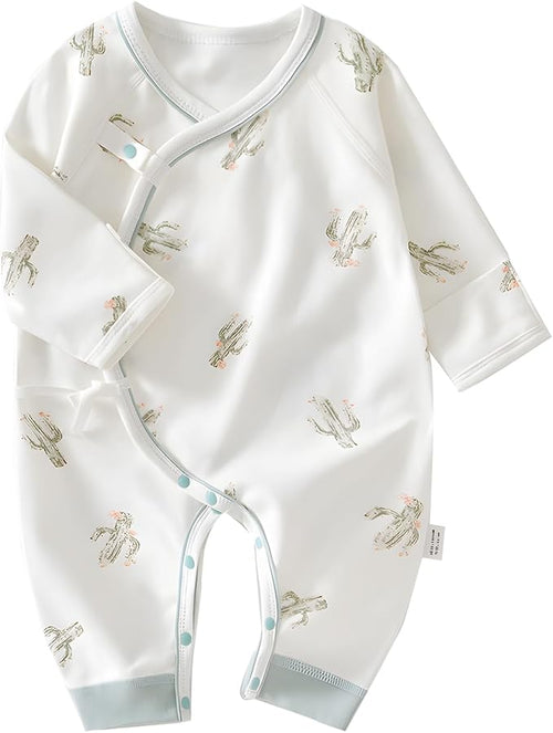 100% Organic Cotton Soft 0-6 Months Unisex Footless Newborn Baby Sleepers by Cherie+Kids