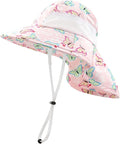 XIAOHAWANG Girls Sun Hat Baby Beach Hats Boys UPF 50+ Kids Summer Protection by XIAOHAWANG