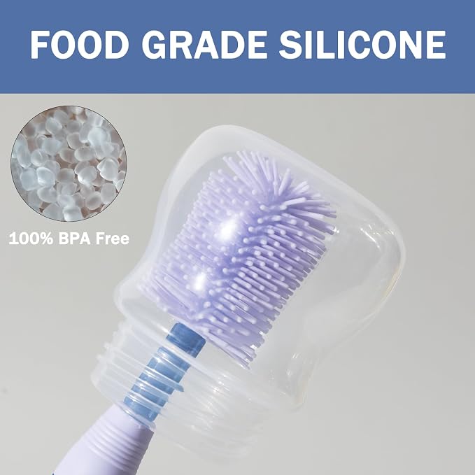 Travel Bottle Brush, 6-in-1 Portable Travel Bottle Cleaner Kit - Image 3
