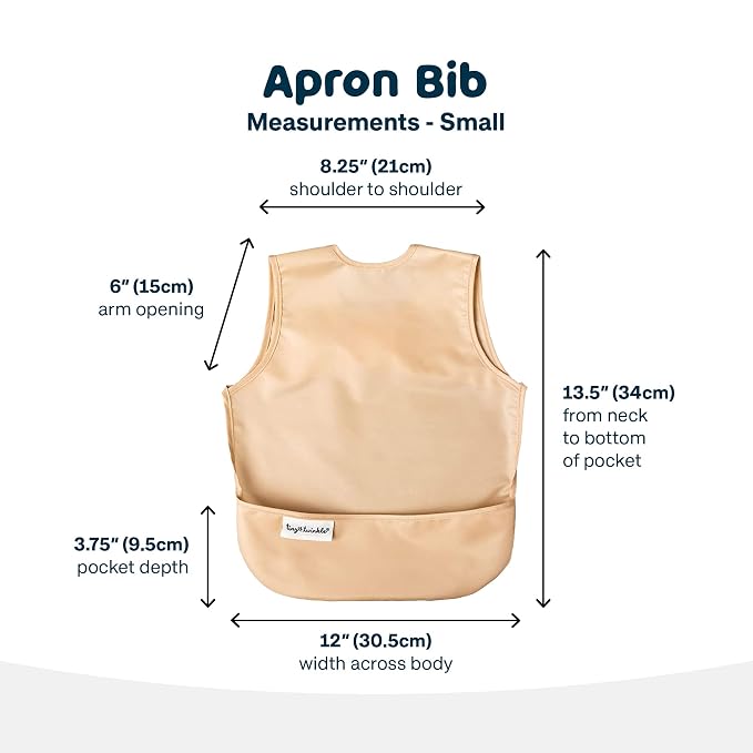Tiny Twinkle Short Sleeve Apron Bibs - Image 5