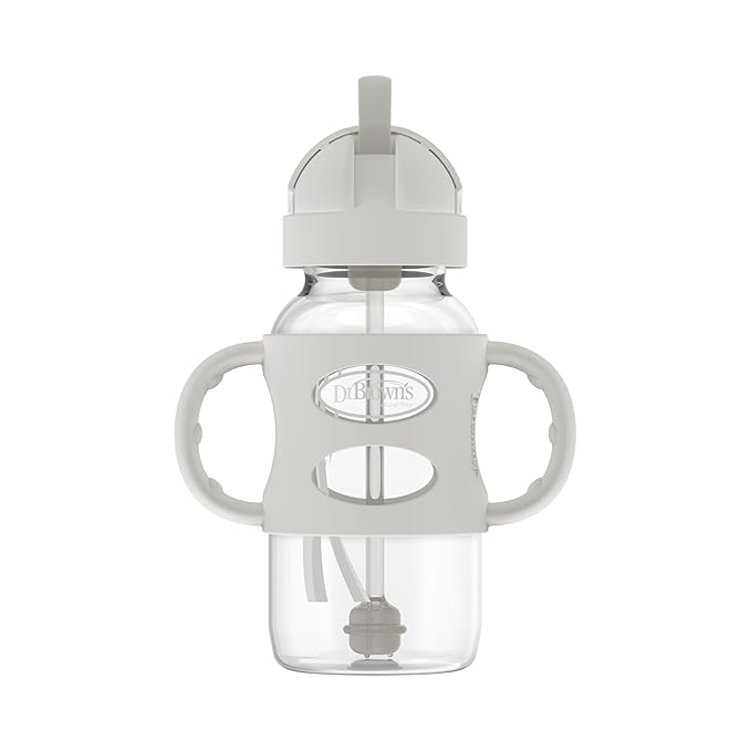 Dr. Brown's Milestones Wide-Neck Sippy Straw Bottle by DrBrowns