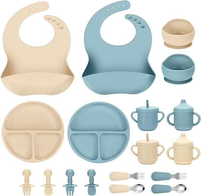 Silicone Baby Feeding Set, Eating Essentials Utensils by Unknown