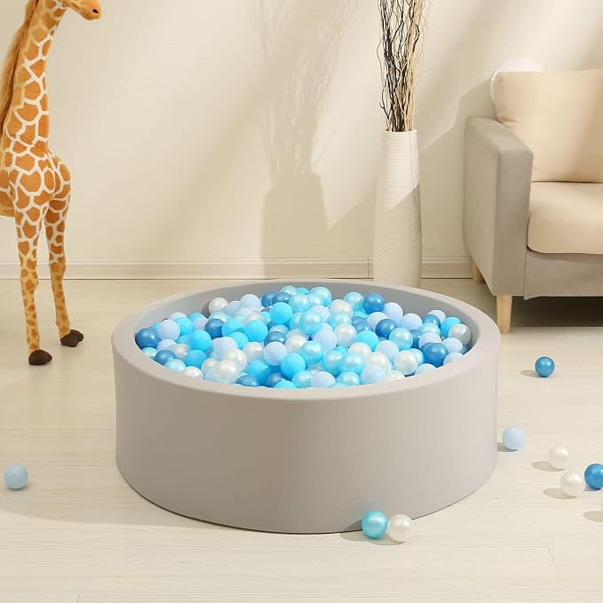 GOGOSO Ball Pits Balls for Toddlers Pack of 50 100 200 Plastics Shape Ball - Image 5