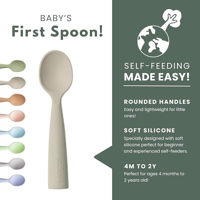 Miniware Silicone Baby Spoon for Training - Image 2