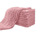 Yoofoss Muslin Burp Cloths for Baby 10 Pack 100% Cotton Baby Washcloths for by YOOFOSS