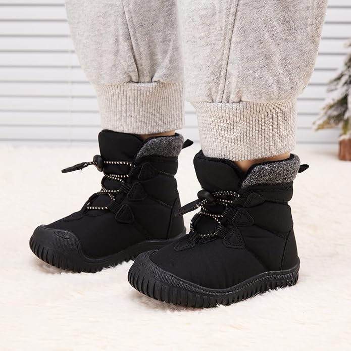 BMCiTYBM Toddler Baby Winter Snow Boots Boy Girl Faux Fur Warm Non Slip First - Image 2