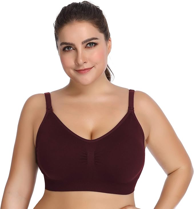 Lataly Womens Seamless Nursing Bra Sleeping Maternity Bralette - Image 2