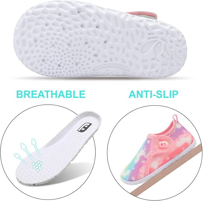 JOINFREE Baby Toddler Water Shoes Boys Girls Sandals Barefoot Kids Breathable - Image 4