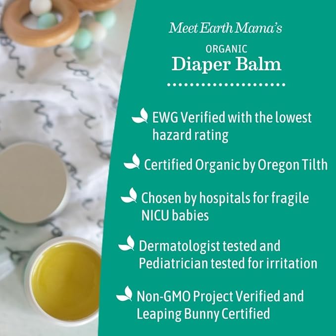 Earth Mama Organic Diaper Balm 2-Ounce | Diaper Cream - Image 5