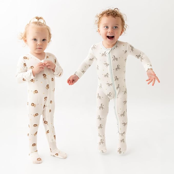 Bamboo Little Soft Baby Footie Pajamas, Baby Clothes, Newborn Sleepers - Image 7