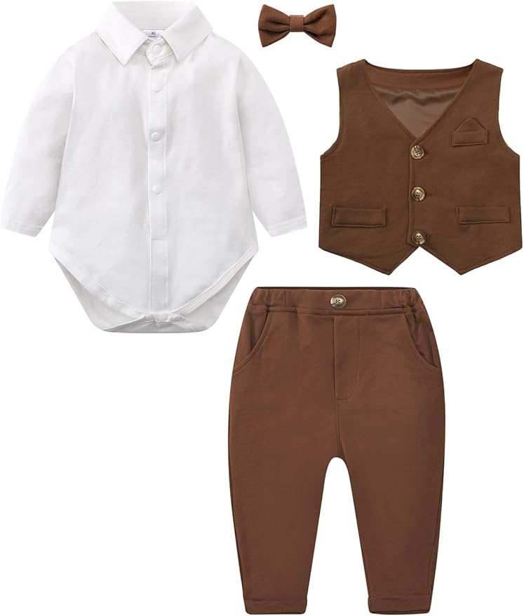 A&J DESIGN Baby Boy Suits Clothes Infant Toddler Formal Gentleman Outfits - Image 5